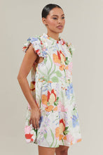 Load image into Gallery viewer, Floral Garden Shift Mini Dress | White Multi
