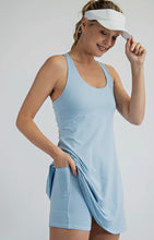 Load image into Gallery viewer, Tennis Romper Dress | Blue Light
