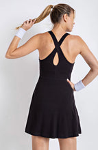Load image into Gallery viewer, Tennis Romper Dress | Black
