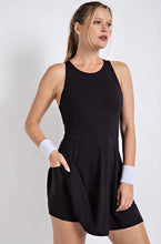 Load image into Gallery viewer, Tennis Romper Dress | Black

