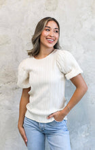Load image into Gallery viewer, Puff Sleeve Blouse | Cream
