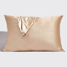 Load image into Gallery viewer, Holiday Satin Standard Pillowcase 2pc Set - Champagne
