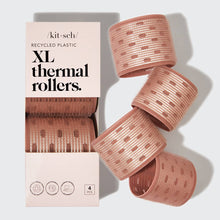 Load image into Gallery viewer, Recycled Plastic XL Thermal Rollers 4pc Set - Terracotta
