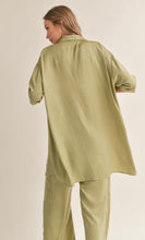 Load image into Gallery viewer, Oversized Silky Shirt | Sage Mint
