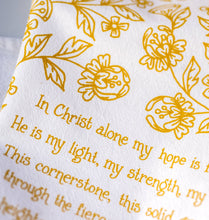 Load image into Gallery viewer, In Christ Alone Hymn Tea Towel
