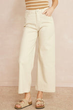 Load image into Gallery viewer, Whitney Wide Leg High Rise Denim | Sand
