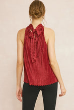 Load image into Gallery viewer, Mock Neck Texture Blouse | Ruby
