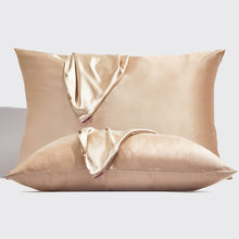 Load image into Gallery viewer, Holiday Satin Standard Pillowcase 2pc Set - Champagne
