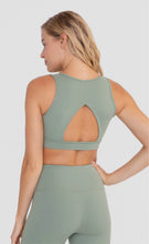 Load image into Gallery viewer, Active Sports Bra Back Cut Out | Sea Spray
