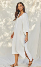 Load image into Gallery viewer, Oversized Gauze Maxi Dress | White
