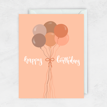Load image into Gallery viewer, Happy Birthday (Tied Balloons): Neutrals
