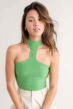 Load image into Gallery viewer, Mock Neck Halter Tank | Mint
