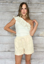 Load image into Gallery viewer, Ruffled One Shoulder Top | Ivory
