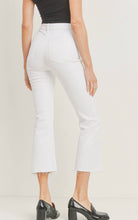 Load image into Gallery viewer, Felicity Flare High Rise Cropped Denim | Optic White
