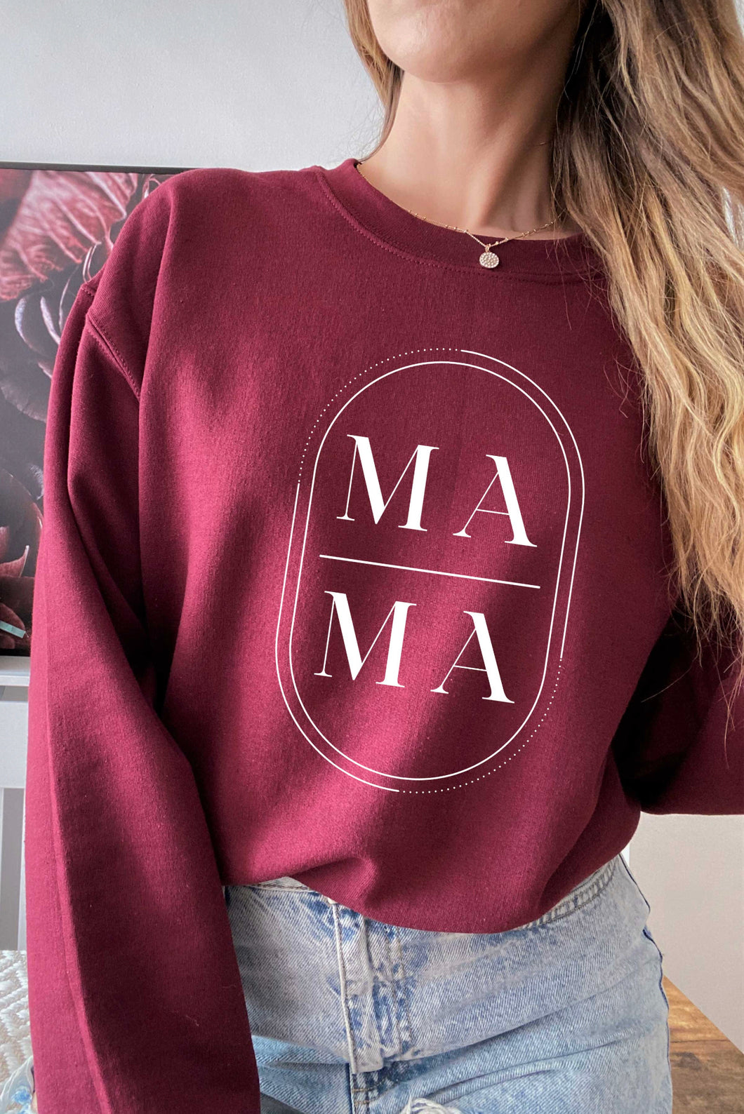 Classic Mama Sweatshirt | Wine