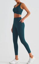 Load image into Gallery viewer, Athletic High Waist Yoga Pants | Dark Green
